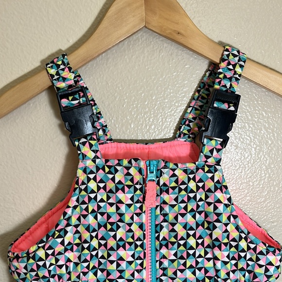 Carter’s Multicolor Patterned Winter Snow Bib Overalls - Picture 2 of 7